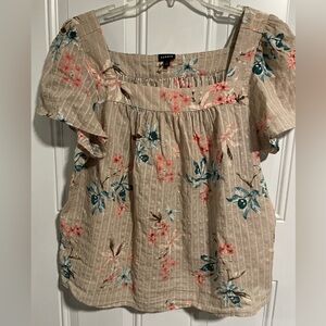 Torrid plus size blouse with flowers